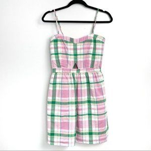 3/$30 Pastel Plaid Spaghetti Strap Sweetheart  Dress